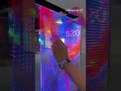 Taxa de atualização de dados ultra suave de 3840 Hz Painéis LED transparentes / Telas LED de vidro para visuais dinâmicos