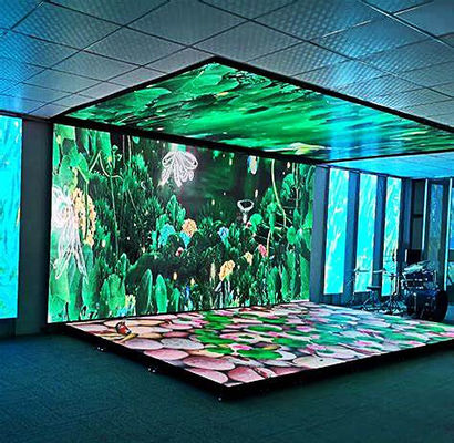 Temperatura de cor ajustável e fechaduras curvas Display LED de aluguer 500*500mm/500*1000mm
