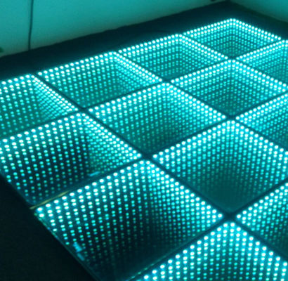 128×128 Resolução do gabinete tela de piso LED com tecnologia de processamento de cores de 16 bits