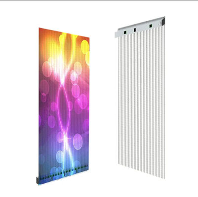 Displays LED montados em vidro transparente com chips LED Nichia e taxa de atualização de dados de 1920Hz