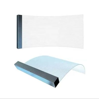 20°C-50°C Ecrã LED transparente a cores completas com 90% de transparência